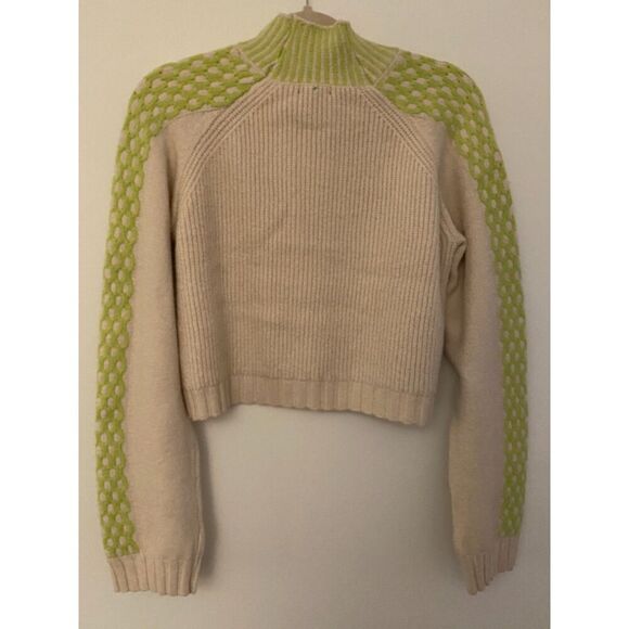 Wild Fable Target Off White Turtleneck Cropped Sweater Women's Sz S NWT New - Picture 2 of 16
